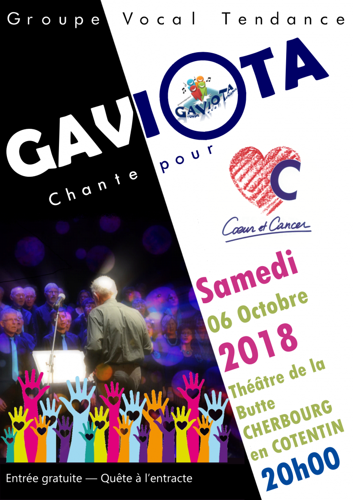 Affiche du concert en faveur de "Coeur et concert".