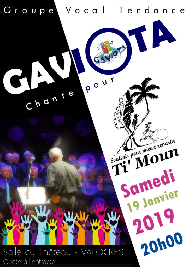 Affiche du concert pour l'association "Ti'Moun".